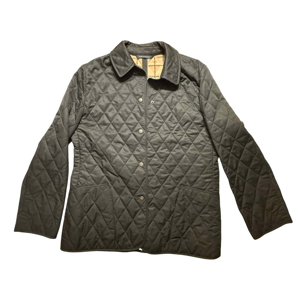 Burberry London Quilted Diamond Jacket with Nova Check Lining